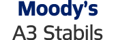 Moody’s A3 Stabils 